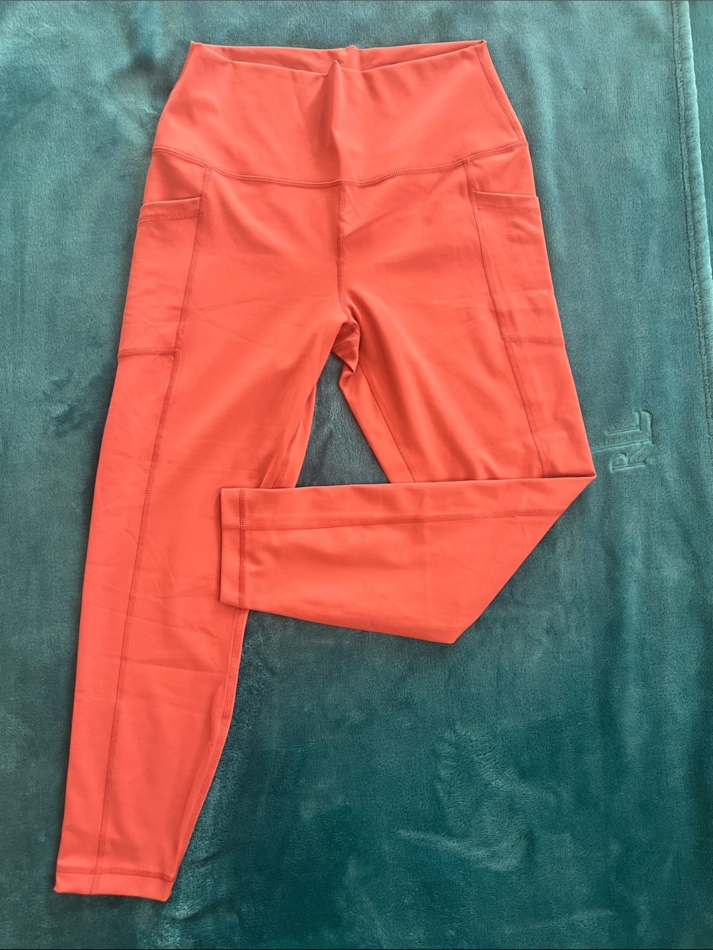 90 Degree By Reflex Coral Active High-Waist Leggings